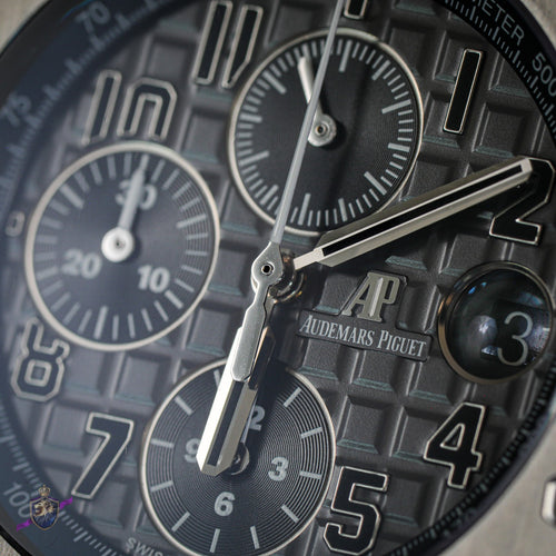 Audemars Piguet Royal Oak Offshore 42mm Elephant Chronograph 26470ST Box Papers