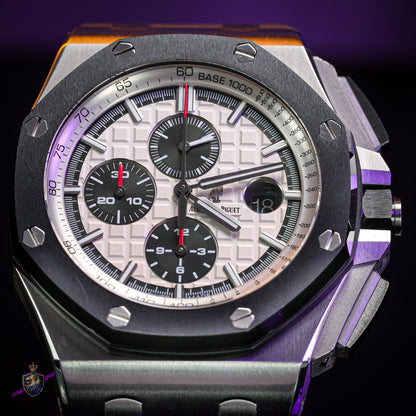 Audemars Piguet Royal Oak Offshore 26400SO “Panda” 44mm Chronograph Watch Papers