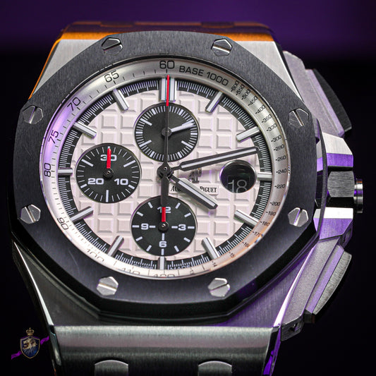 Audemars Piguet Royal Oak Offshore 26400SO “Panda” 44mm Chronograph Watch Papers