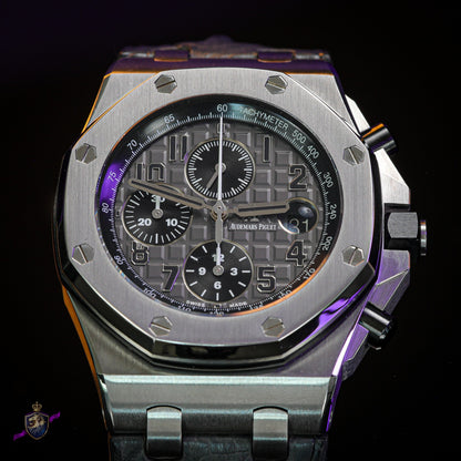 Audemars Piguet Royal Oak Offshore 42mm Elephant Chronograph 26470ST Box Papers