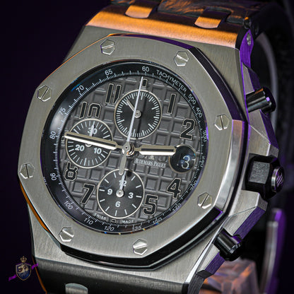 Audemars Piguet Royal Oak Offshore 42mm Elephant Chronograph 26470ST Box Papers