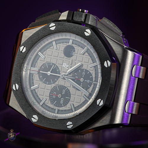 Audemars Piguet Royal Oak Offshore 26400SO “Panda” 44mm Chronograph Watch Papers