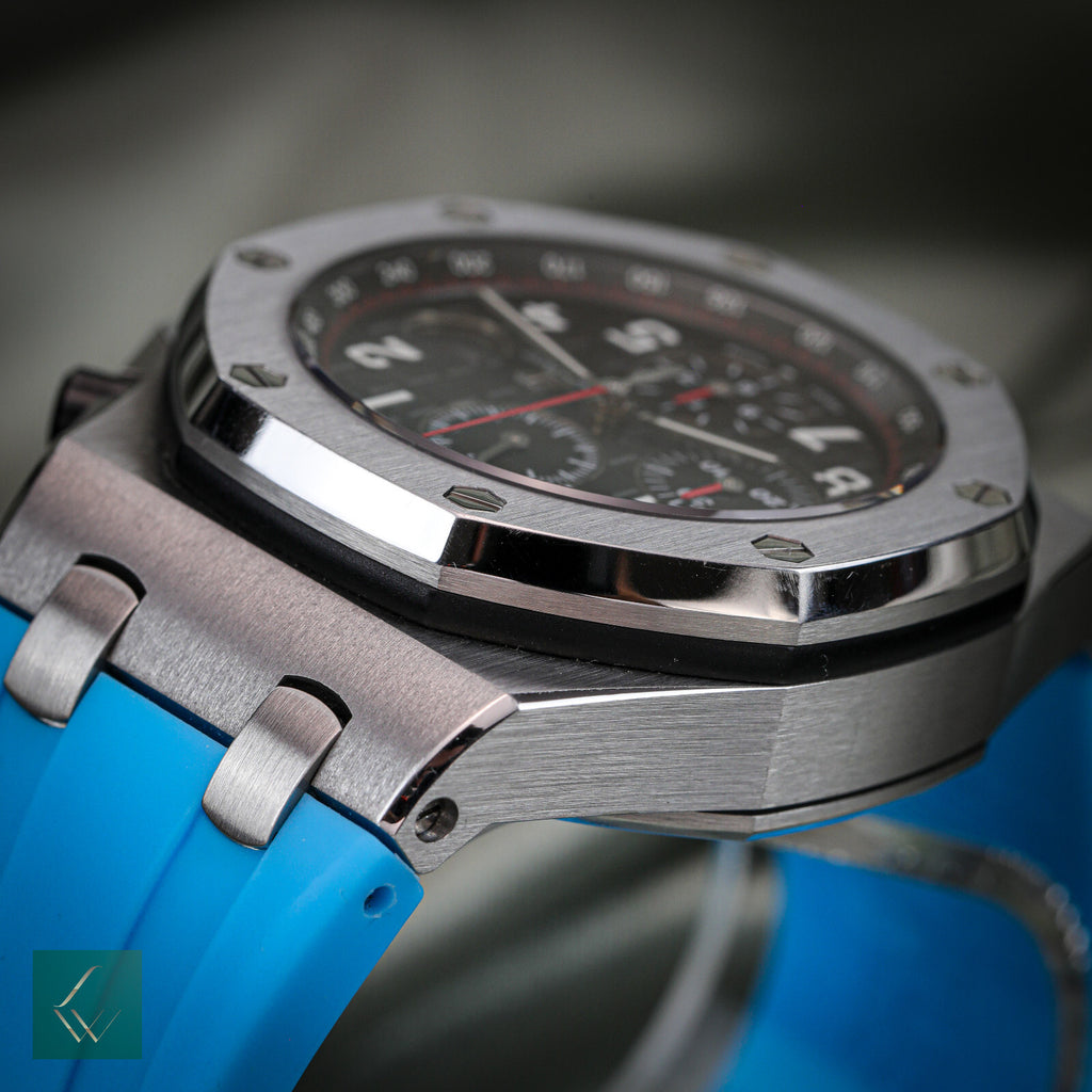 Caixa e papéis Audemars Piguet Royal Oak Offshore Vampire cronógrafo 26470ST 42mm-