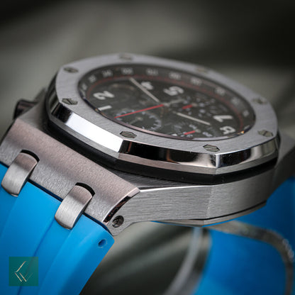 Caixa e papéis Audemars Piguet Royal Oak Offshore Vampire cronógrafo 26470ST 42mm-