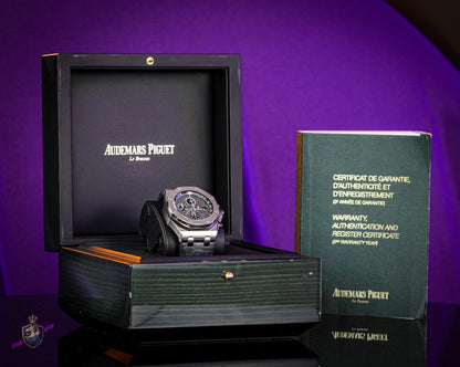 Audemars Piguet Royal Oak Offshore 42mm Elephant Chronograph 26470ST Box Papers