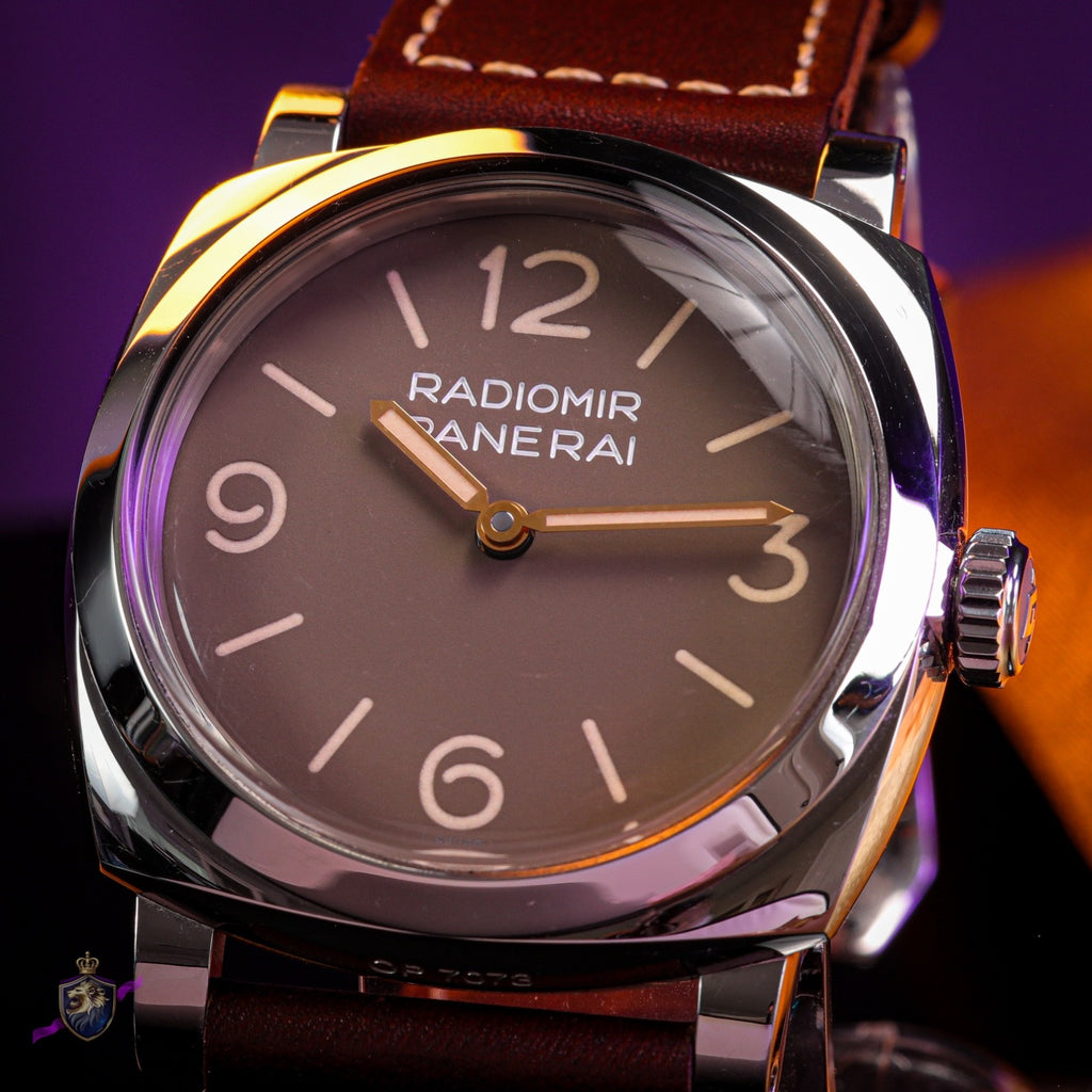 Panerai Radiomir 1940 PAM00662 3 Days Acciaio 47mm Tobacco Dial Limited Ed 1000