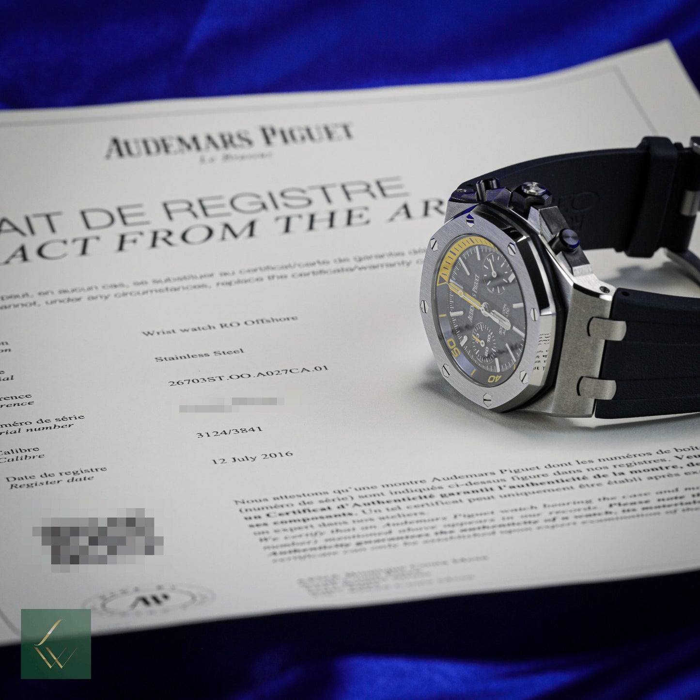 Audemars Piguet Royal Oak Offshore Diver Chrono 26703ST 42mm Ltd Ed Box Archives