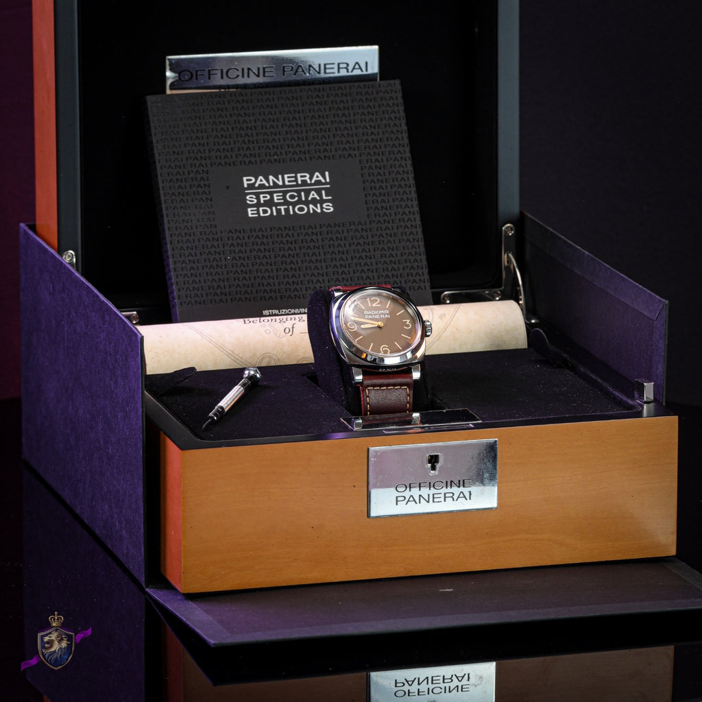 Panerai Radiomir 1940 PAM00662 3 Days Acciaio 47mm Tobacco Dial Limited Ed 1000