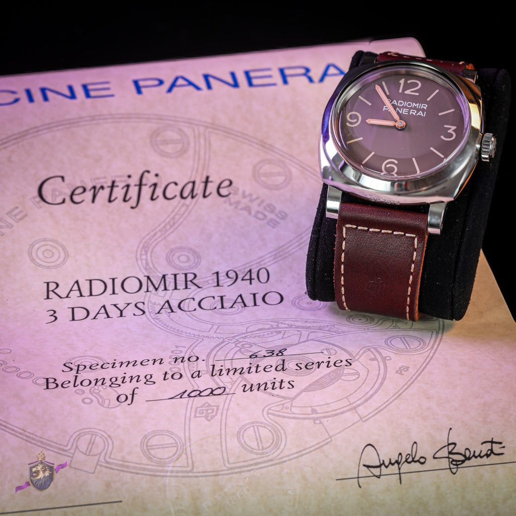 Panerai Radiomir 1940 PAM00662 3 Days Acciaio 47mm Tobacco Dial Limited Ed 1000