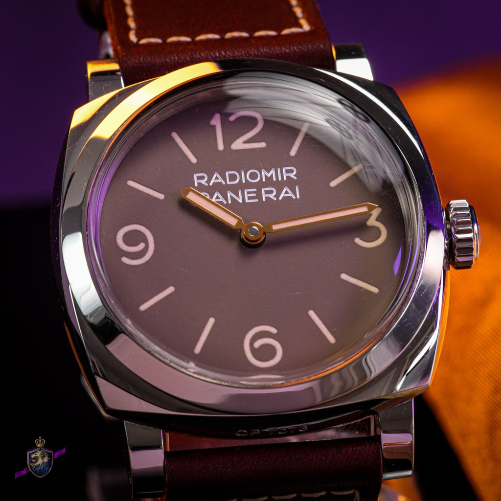 Panerai Radiomir 1940 PAM00662 3 Days Acciaio 47mm Tobacco Dial Limited Ed 1000
